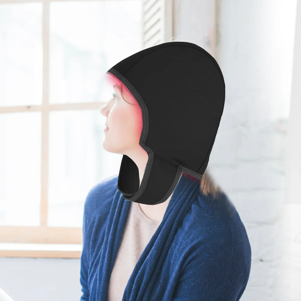 أفضل هدية 450 نانومتر 670 نانومتر 810 نانومتر غطاء علاج بالضوء الأحمر بالأشعة تحت الحمراء لشعر الرأس