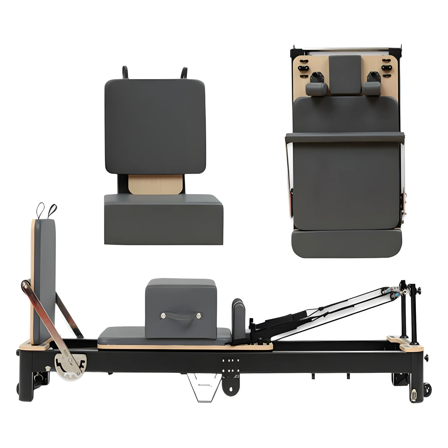 

Pilates Core Bed Folding Multi functional Yoga Gym Private Training Pilates Core Bed Aluminum Alloy Folding Core Bed Equipment