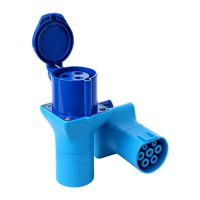 RV AC Charging Pile Conversion Plug Socket 16A32A Three-core Rotating Charging Pile Socket RV Household 220V