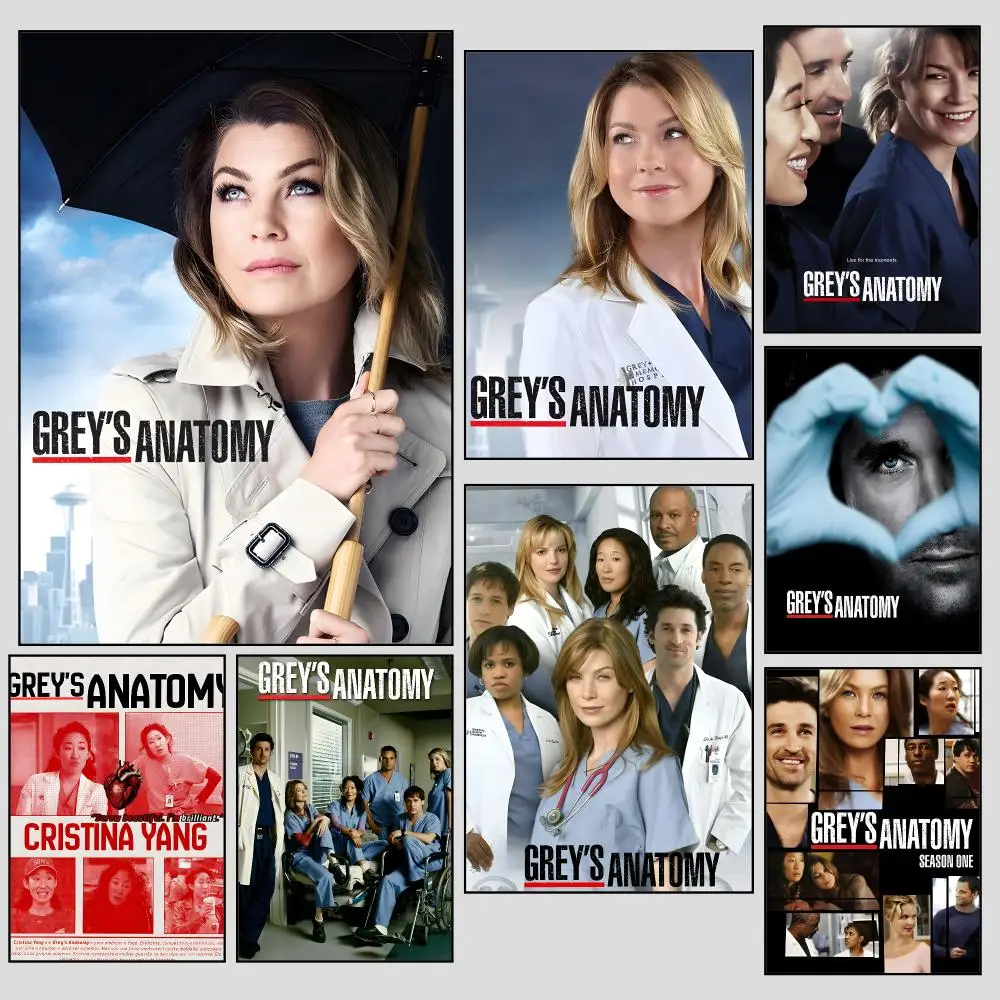 Emotional Classic TV Series G-Greys Anatomy Poster For Bedroom Living Room Home Decor Festival Gift Birthday Present