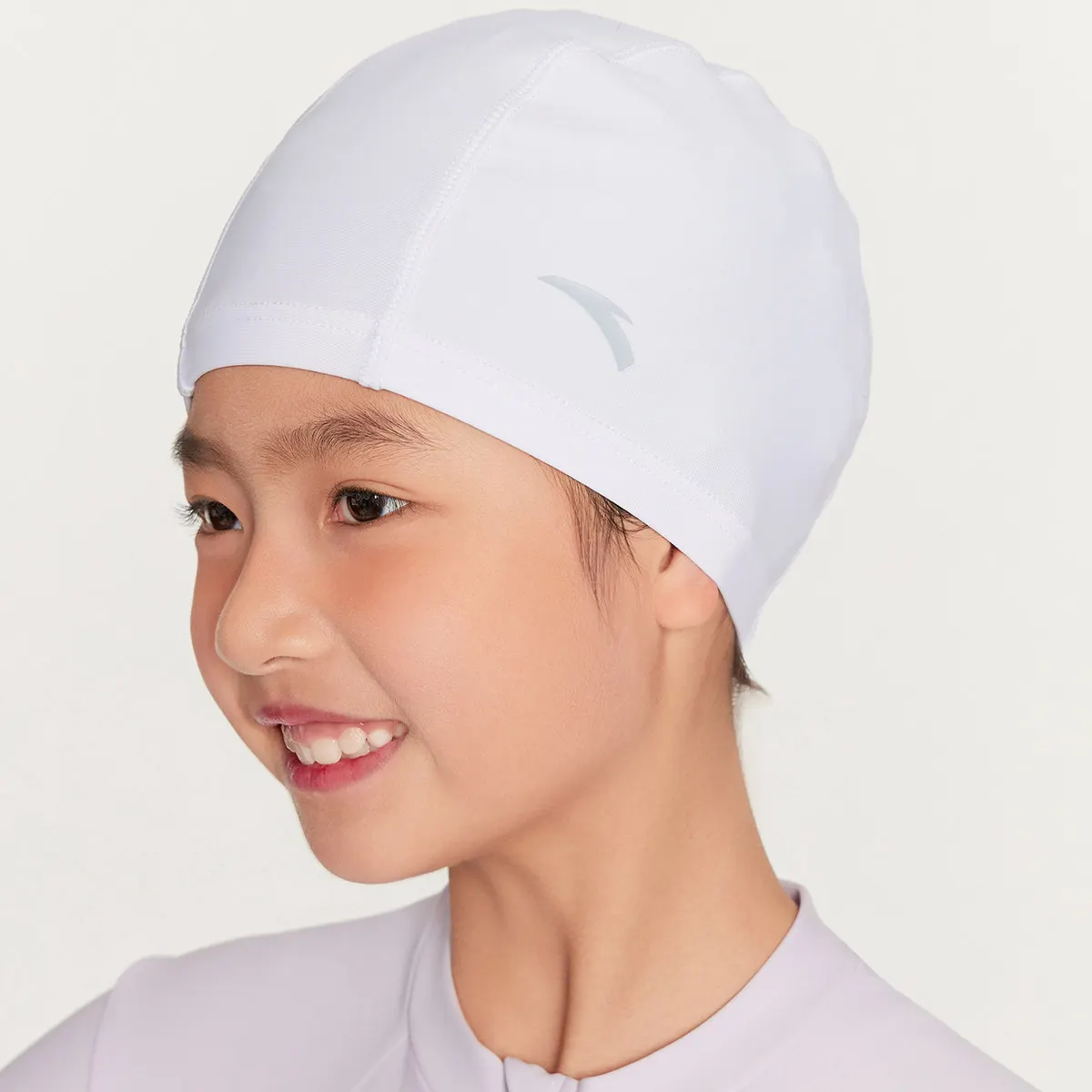 ANTA Children's Swimming Hat, Suitable for Comfortable Swimming Training Class for Students and Adolescents with Uncut Head
