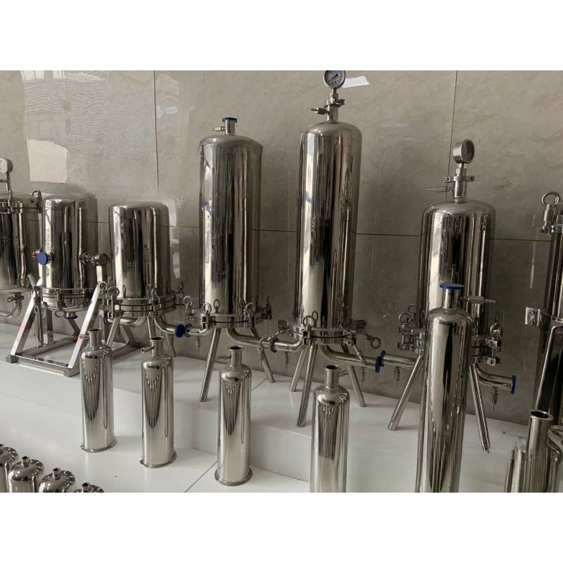 Double barrel filter 304 impurity separation double filter