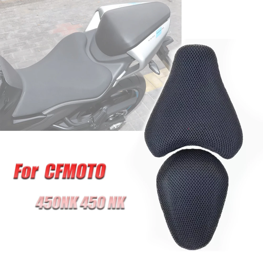 

Motorcycle 3D Mesh Seat Cover Heat Insulation Seat Cushion Cover Protector For CFMOTO 450NK 450 NK