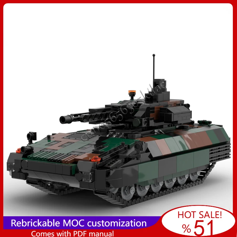 

1025 PCS MOC Customize Battle Series Infantry Fighting Vehicle Model DIY Assembled Educational Creative Children Toys Xmas Gift