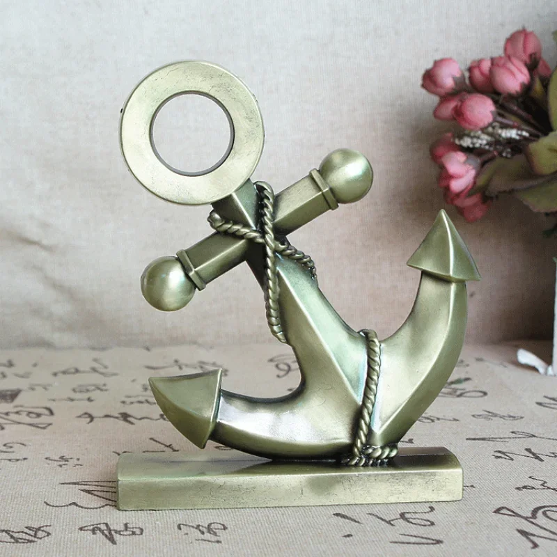 Metal boat anchor ornament, opening gifts