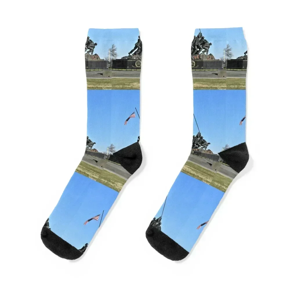 

US Marine Corp Memorial Socks Lots kawaii loose Designer Man Socks Women's