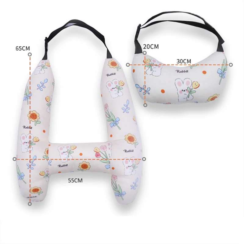 Cute Animal Pattern Kid Neck Head Support U-Shape Children Travel Pillow Cushion for Car Seat Safety Neck Pillow for Kids