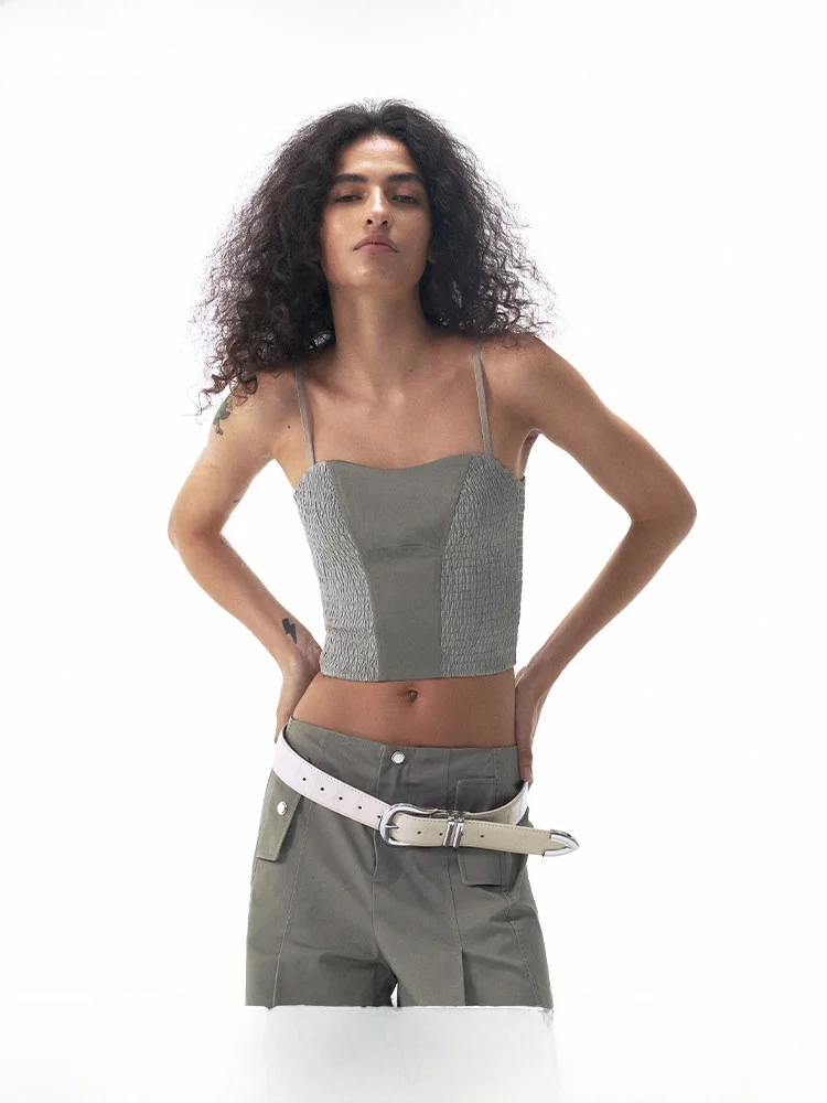 

Майка FAE Freeandeasy Ice Tea, эластичная, облегающая, в стиле стритвир, американский стиль, для работы, из хлопка, однотонная.