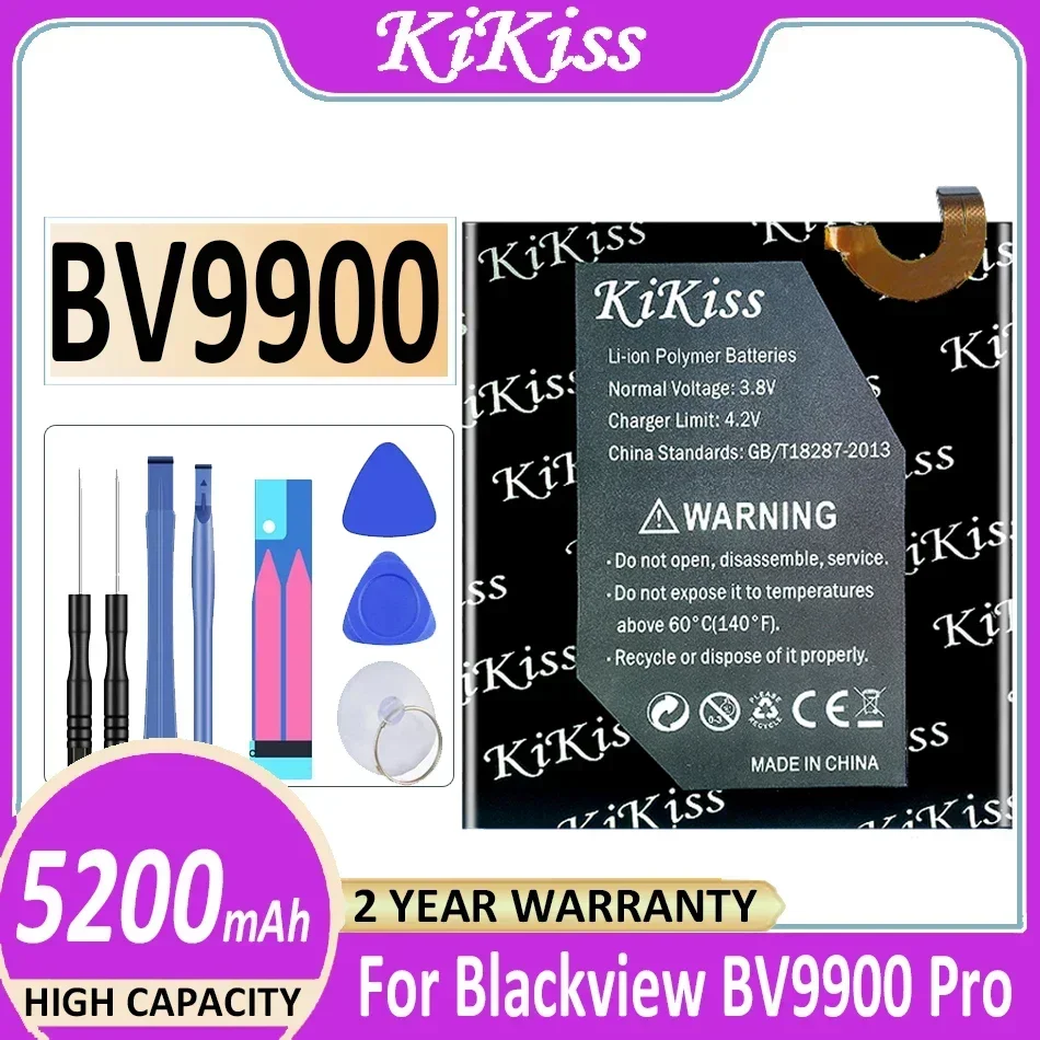 

KiKiss Battery 5200mAh for Blackview BV9900/BV9900 Pro BV9900Pro Bateria