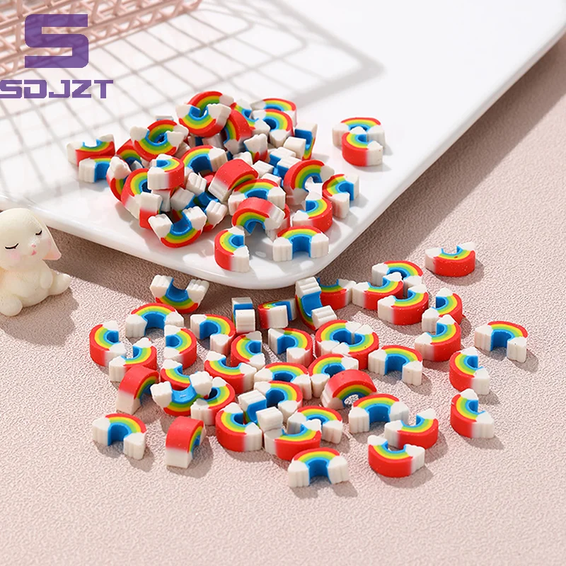 10Pcs Creative Kawaii Rainbow Bridge Erasers Pencil Rubber School Supplies Cute Cartoon Mini Rainbow Bridge Eraser Kids Gifts