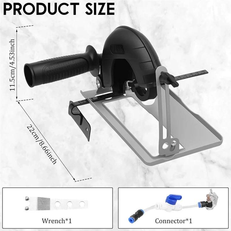 ABUL-Angle Grinder Stand 45° Adjustable Angle Grinder Holder Machine Slotting Base Angle Grinder Cutting Bracket