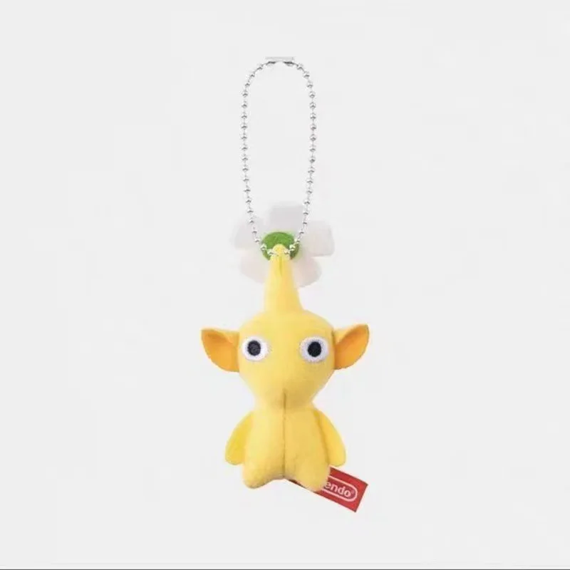 Pikmin Mini Plush Doll Keychain Soft Stuffed Cartoon Bag Charm Pendant Decoration Red Yellow Blue Hanging Plush Ornament Gift