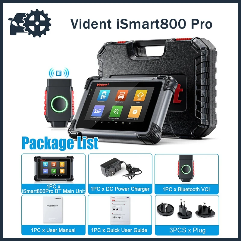 

Vident iSmart800 Pro All System OBD2 Scanner Automotive Diagnostic Tool with 40+ Reset Active Test Code Reader Key Coding Tool