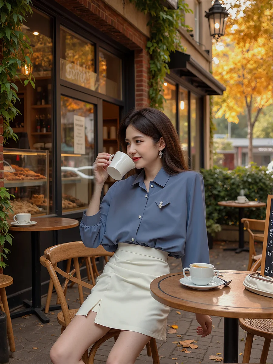 Pleated Hem Slit White Black Skirts Womens Tiered Ruffle Cake  Waist Artistic Modern Layered Sweet Feminina Chic Classic