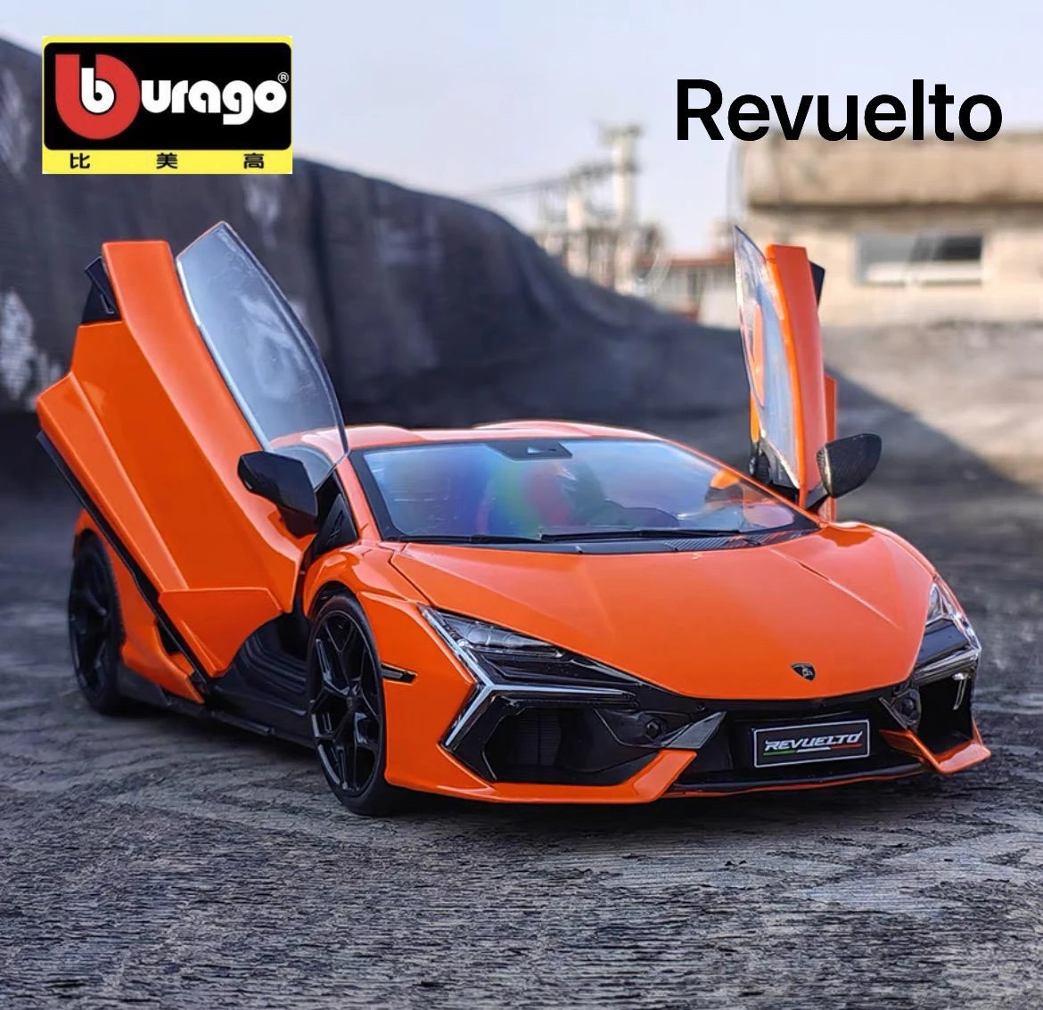 

Bburago 1:24 Lamborghini Revuelto Alloy Car Diecasts & Toy Vehicles Car Model Miniature Scale Model Car Toys For Children