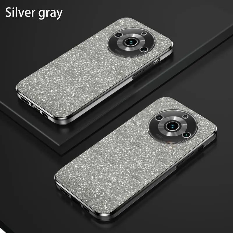 Luxury Gradient Glitter Plating Case For Oppo Realme 11 Pro Plus Fashion Women Soft Silicone Protector Back Cover Realme11 11pro