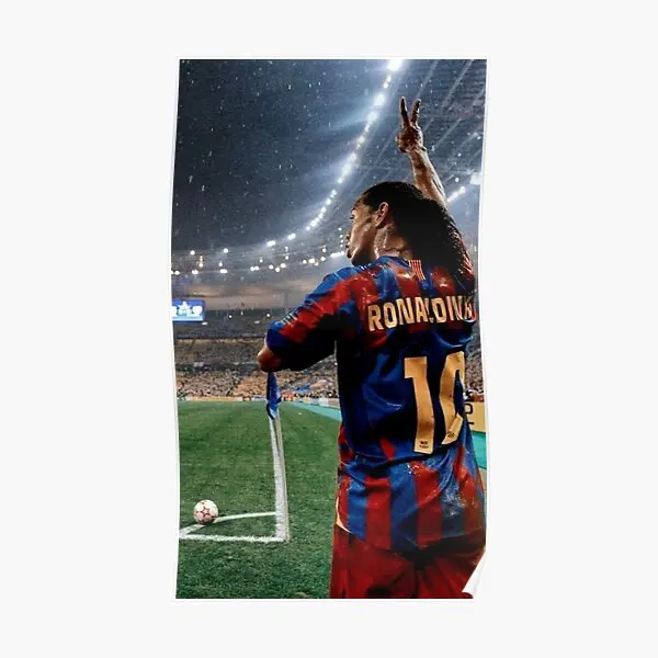 Ronaldinho Corner Wallpaper  Poster Mural Print Wall Decor Vintage Picture Room Painting Home Art Modern Decoration No Frame