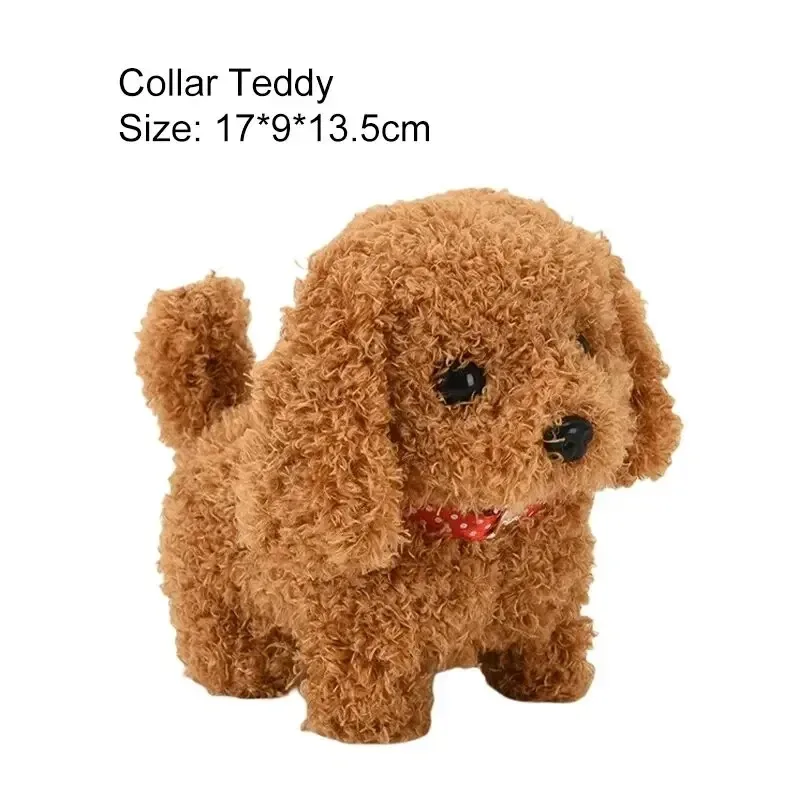 Filhote de cachorro robótico interativo – Caminhada realista, latido, dançando e rolamento, cachorro de brinquedo eletrônico, presente ideal para crianças