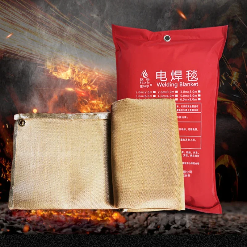 

Fiberglass welding protective blanket/fire rescue blanket/quick fire extinguishing/fire retardant/customizable size Q-226