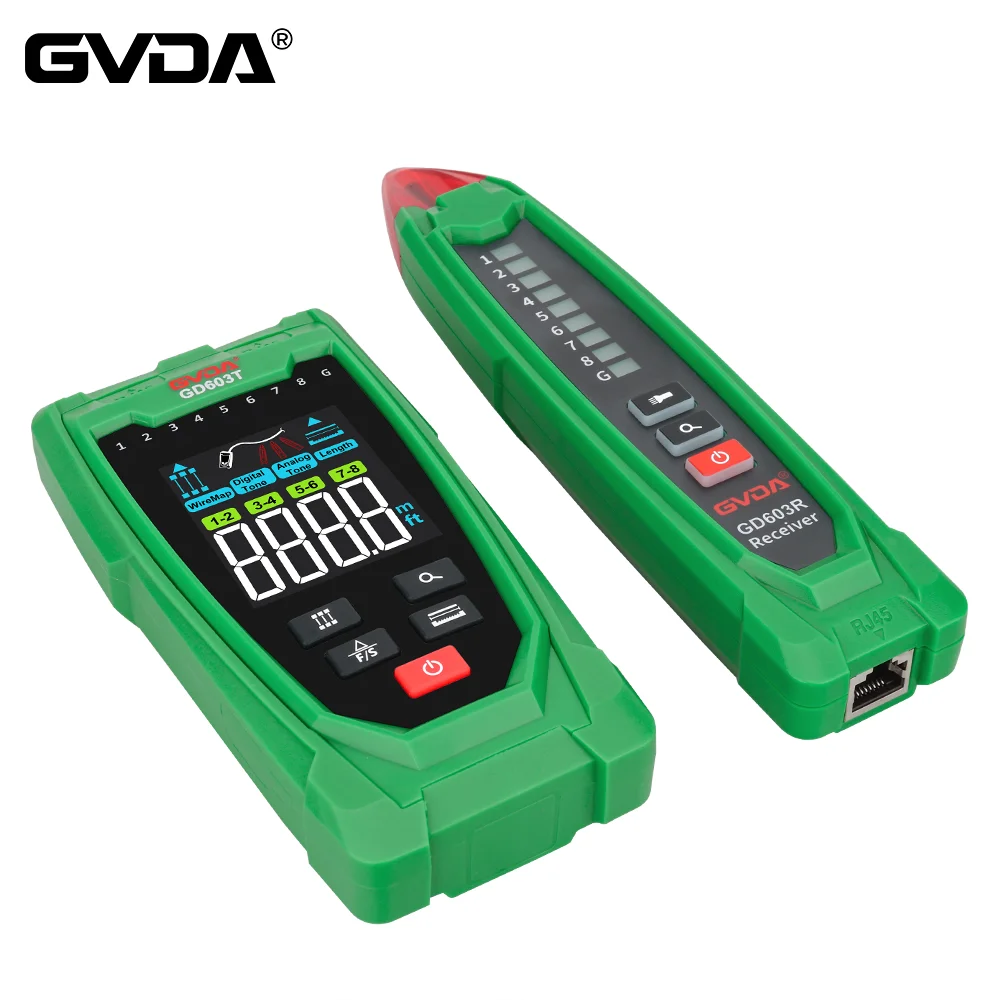 Многофункциональный тестер сетевого кабеля GVDA, локальный трекер телефонных проводов, диагностический трекер тона, детектор кабеля RJ45, трекер проводов