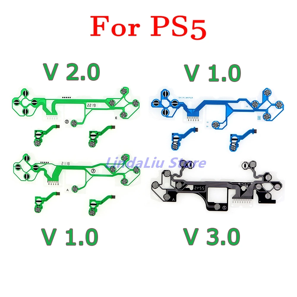 오리지널 플렉시블 케이블, 플레이스테이션 5 PS5 컨트롤러용, 전도성 필름 교체 컨트롤러, 플렉스 리본 케이블, 2 세트