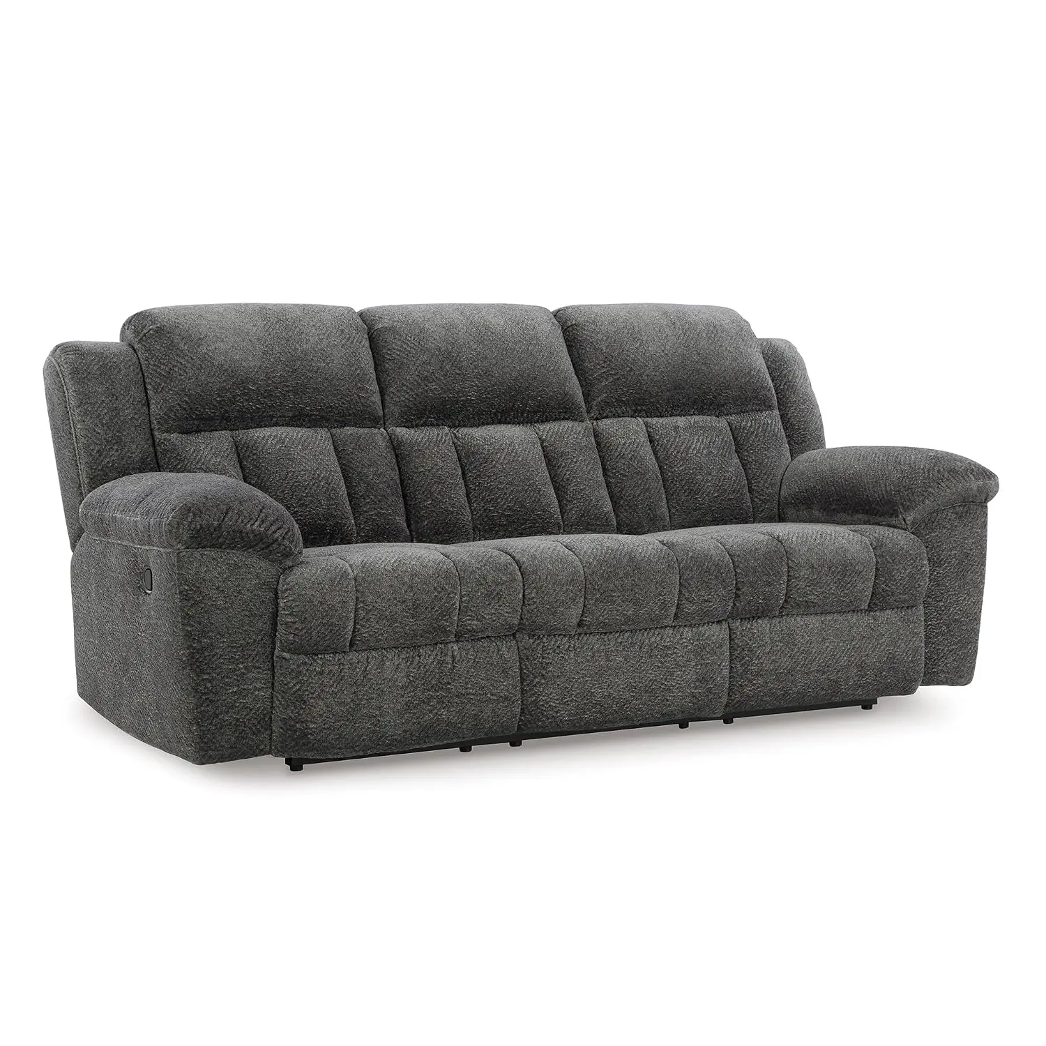 Frohn Manual Reclining Sofa, Gray Chenille, Customized