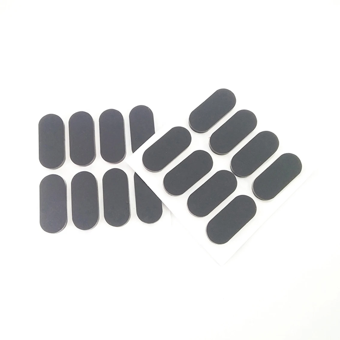 8mm Wide Black Oval Self-adhesive Silicone Foot Pad Anti Slip Anti Wear and Anti-collision Silicone Gasket