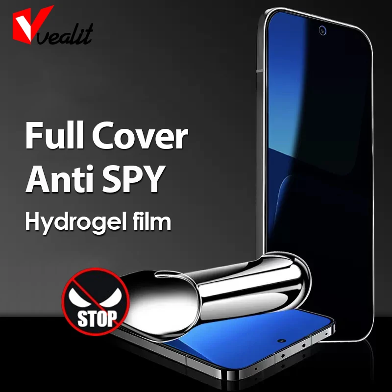 

9999D Full Cover Anti-spy Hydrogel Film for Xiaomi 13 12 12X12S Pro Privacy Screen Protector for Mi Civi 2 11 Ultra Soft Film