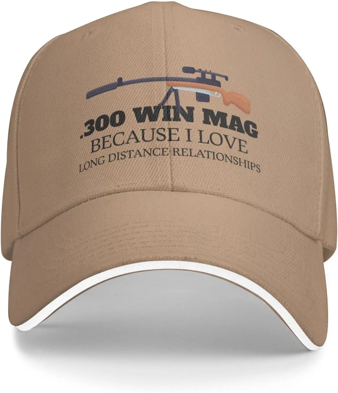 Funny Hat 300 Win Mags Because I Love Long Distances Hat for Women Baseball Cap Funny Hat