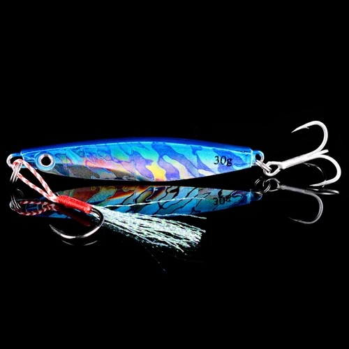 Nuevo 7g 12g 17g 22g 30g 40g Metal fundido Jig cuchara Shore Casting Jigging pescado lubina señuelo de pesca cebo Artificial aparejos de invierno