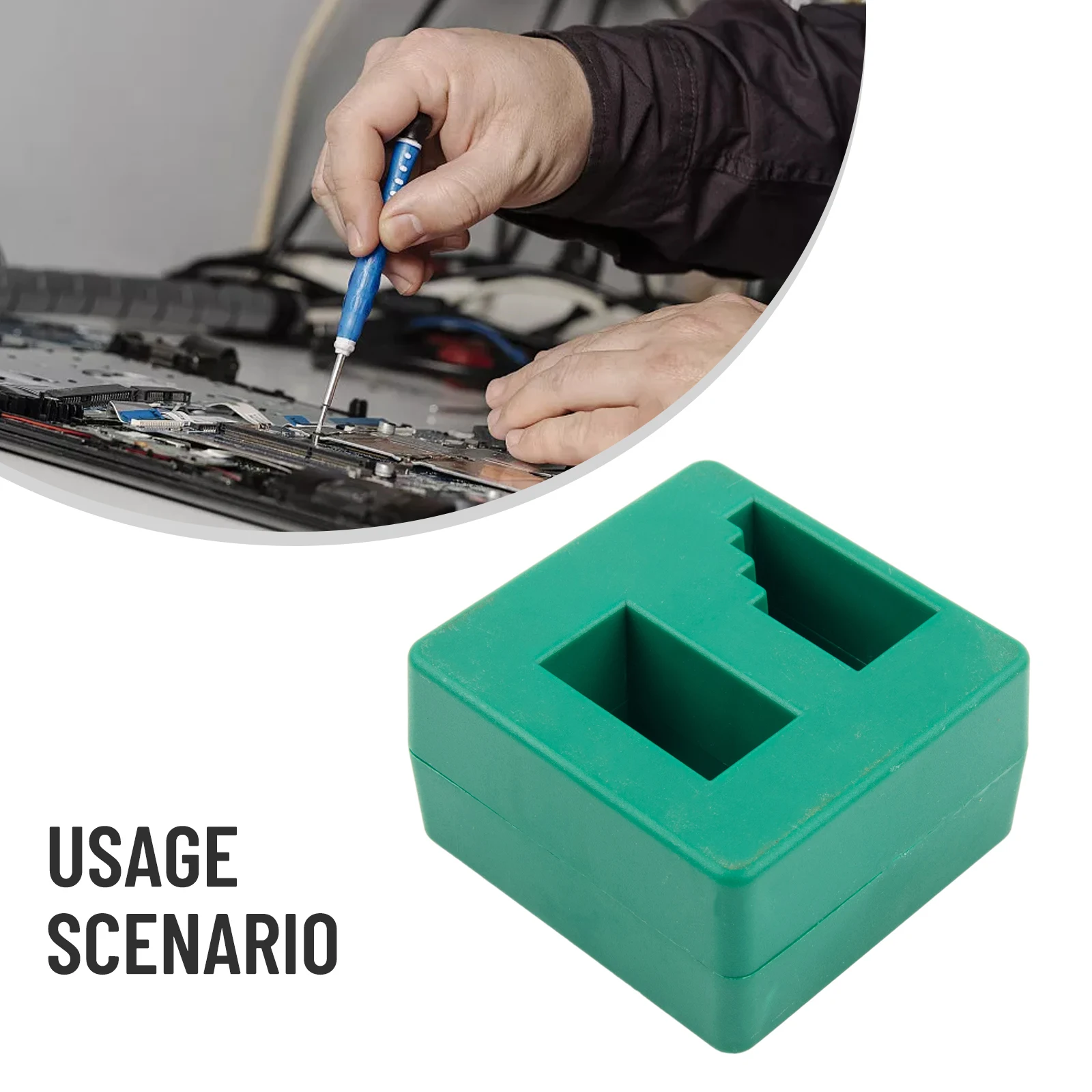 Desmagnetizador 2 en 1, componentes electrónicos, herramientas manuales, brocas de tornillo, destornillador magnético para herramientas de acero