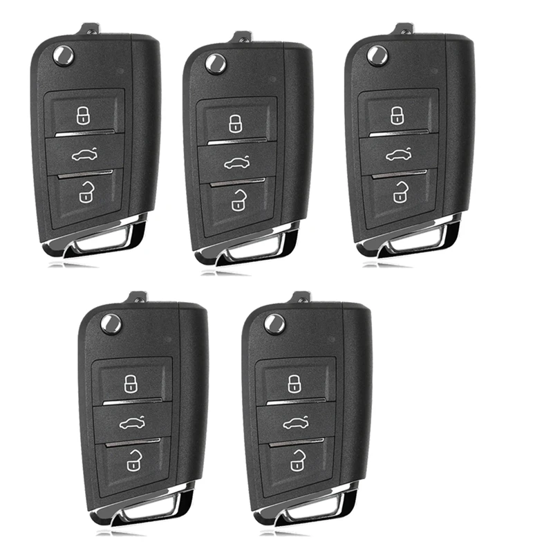 

Xhorse XEMQB1EN Super Remote Key Fob 3 Buttons With Built-In Super Chip For VW MQB Type For VVDI Key Tool 5Pcs/Lot