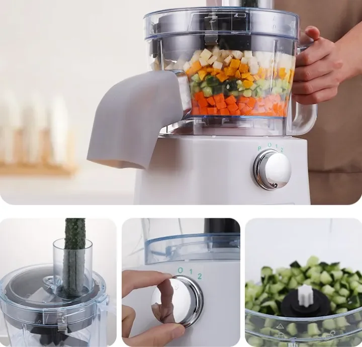 Multi functional food dicing machine / Small vegetable slicer / Electric stripping and slicing machine