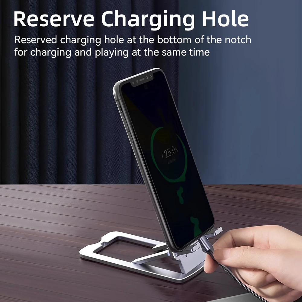 Desktop Phone Holder Stand Mobile Phone Support Adjustable Angle Height Cell Phone Stand Universal for All Smart Phones