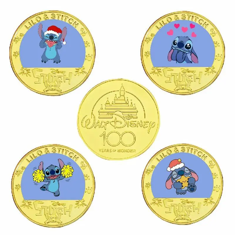 

Disney Stitch Commemorative Coins Lilo & Stitch Collectible Coins Crafts Festival Celebrations Commemorative Coins Birthday Gift