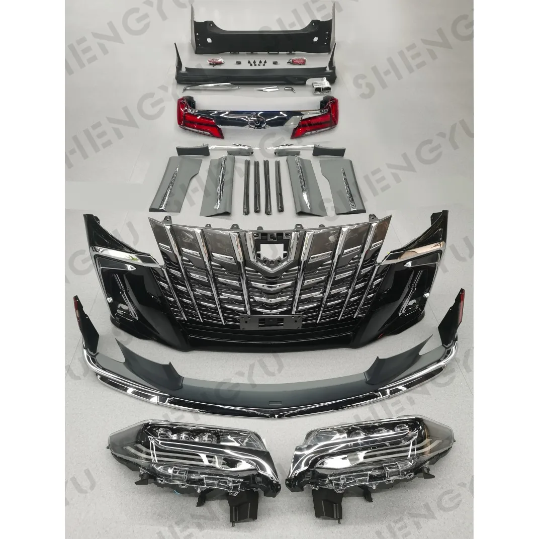 

Body Kit Include Bumpers with Grille and Auto Lights for Alphard 2015-2018 to 2019-2020 Modelista Sc Model