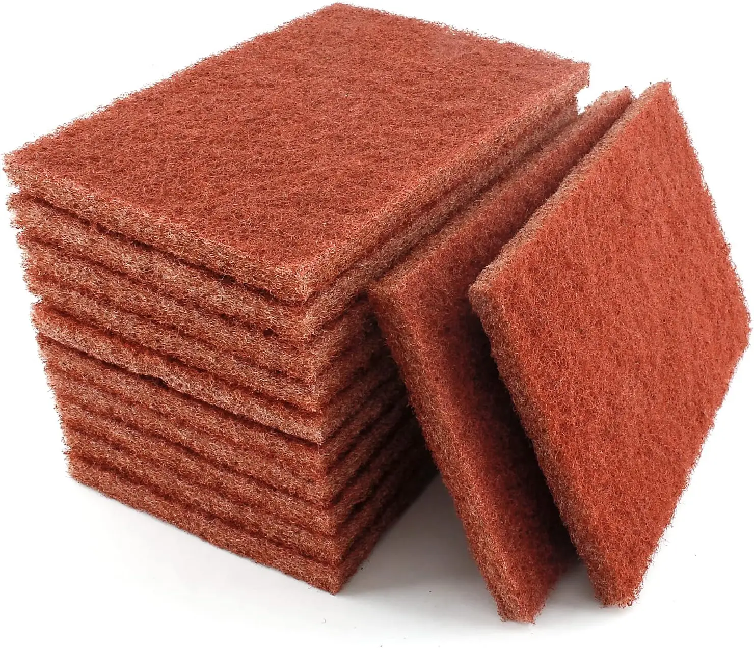 

12 Pack Red Heavy Duty Reusable Scouring Pads Anti Grease for Kitchen Sink Dishes Grill