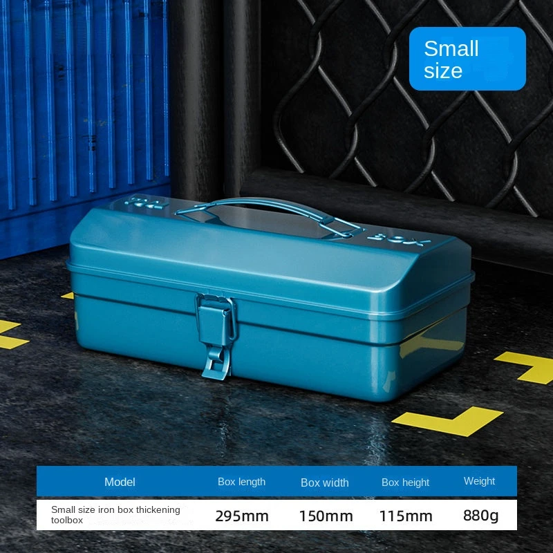 Heavy Duty Tool Box tool box storage Metal Hardware Toolbox with Reinforced Iron Case