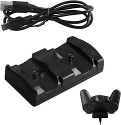 PS3 Controller Charger Station, Charging Dock for PS3 Original Wireless Dual Controller and Move Controller with LED Light Indic