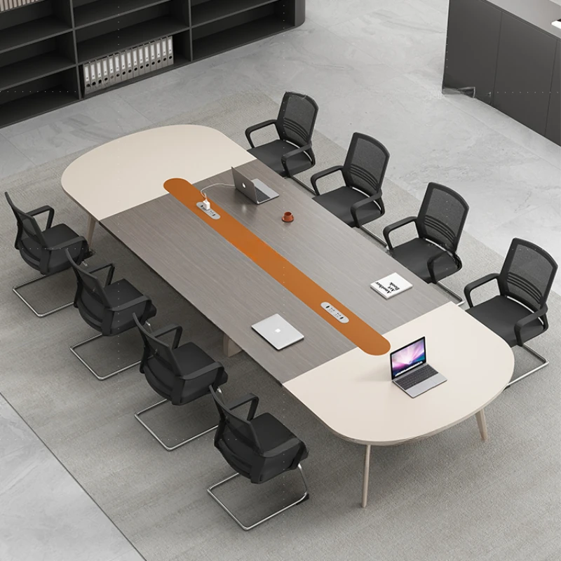 Laptop Standing Conference Tables Computer Large Work Study Office Desk Luxury Executive Tavolo Riunioni Office Furniture CM50HY