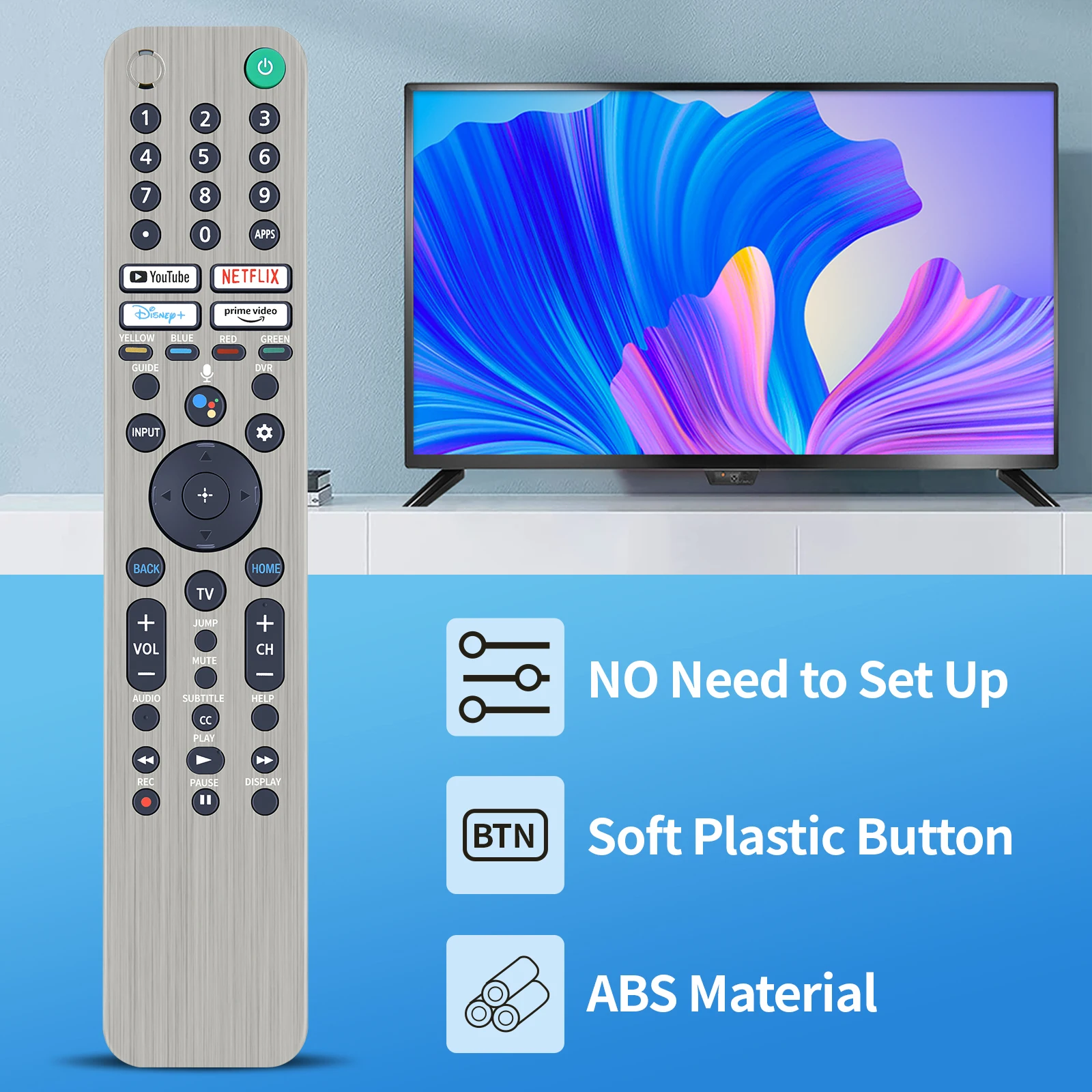 Nuovo telecomando RMF-TX621U per TV Sony KD-50X85J KD-55A90J KD-65X80CJ KD-75X79J