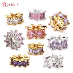 Brass Zircon Large Hole Cylinder Spacer Bracelets Beads High Quality Diy Jewelry Accessories Making Rosediy official-website