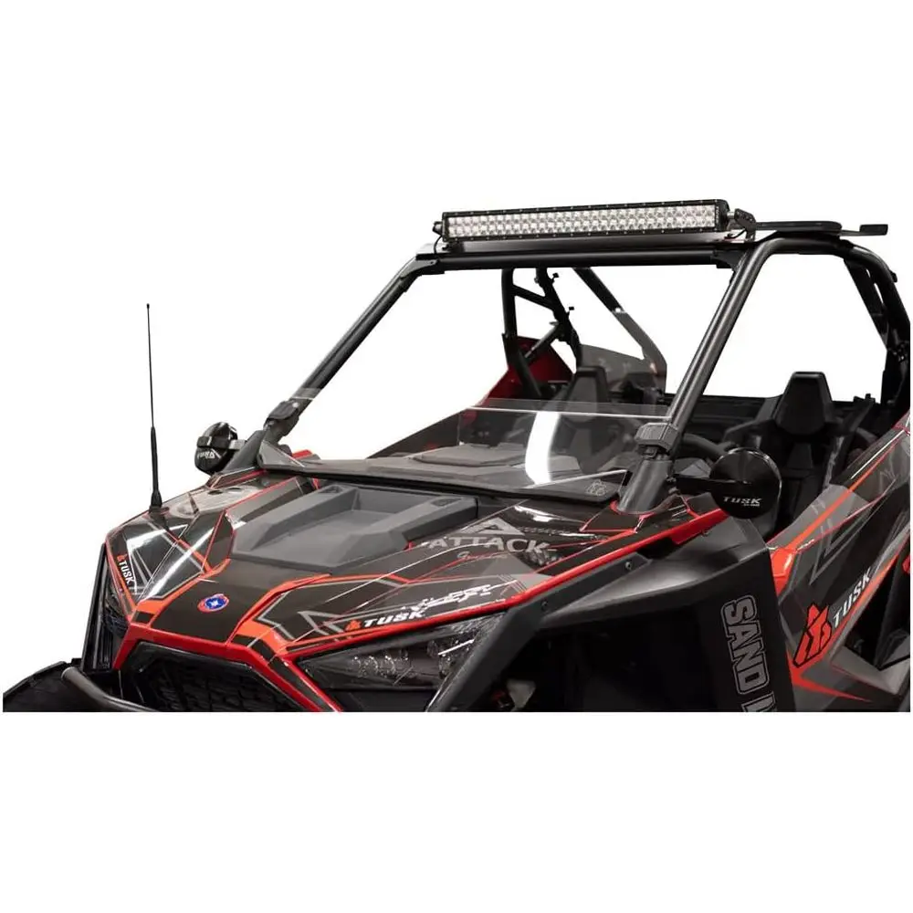 

Прозрачное полулобовое стекло — устойчивое к царапинам, совместимое с Polaris RZR Pro XP/XP 4 2020–2024/RZR Pro R/Pro R 4 2022–2024 гг.