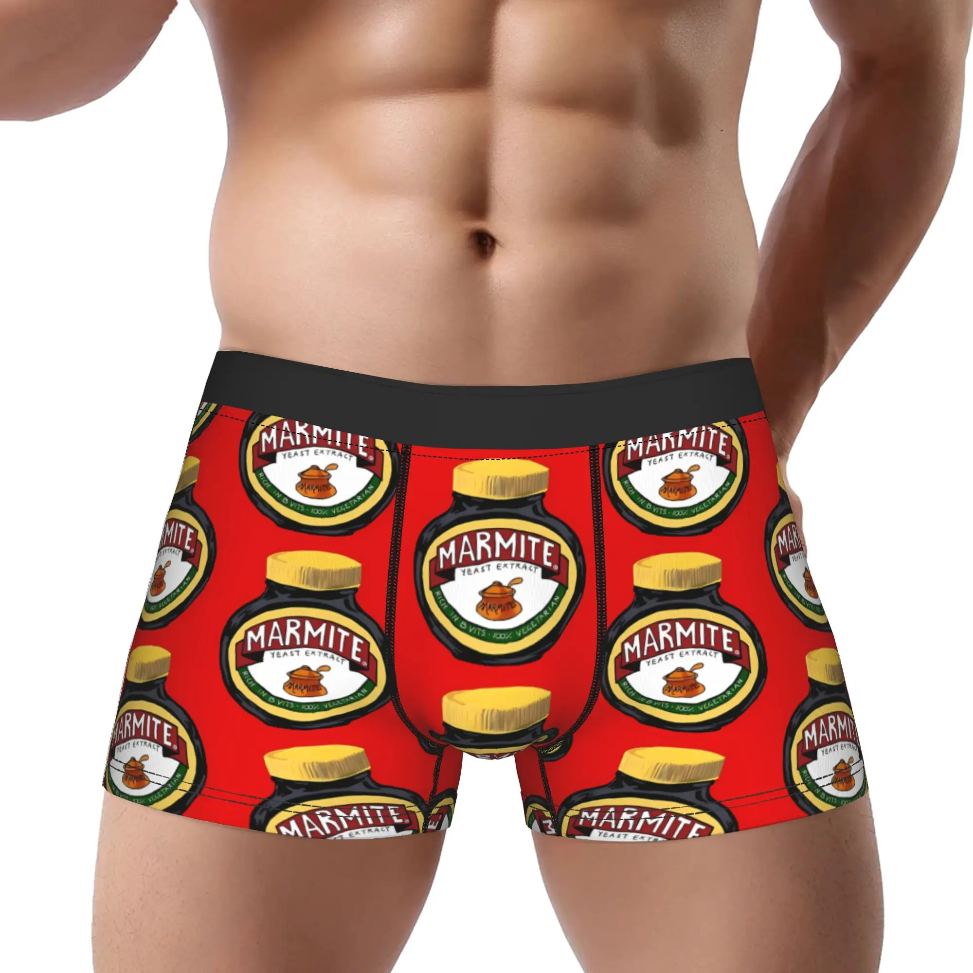 

Marmite Canned Sauce Underwear Man Polyester Boxer Briefs Underpants Printed