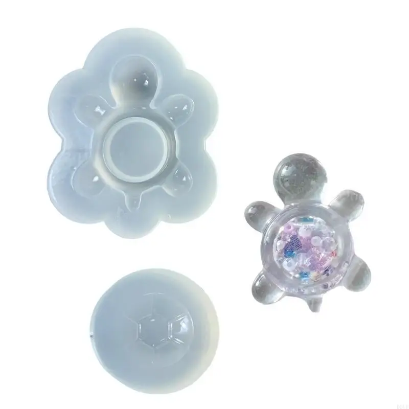 

D0UF 2Pcs Turtles Figurine Molds Premium Silicone Material Ensures Easy Demolding for Creative Homes and Gift Designs