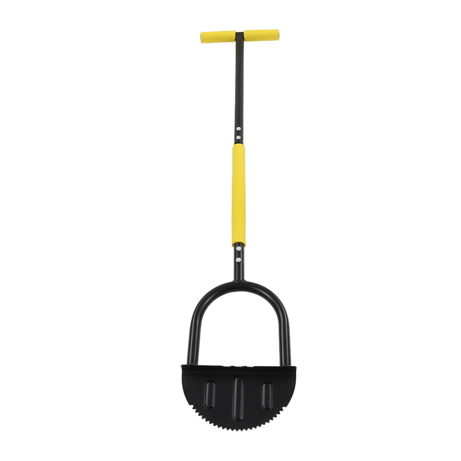 Manual Lawn Edger Steel Structure Saw Tooth Blade T Handle Sponge Cover Wide Pedal Garden Trimming Edging Tool