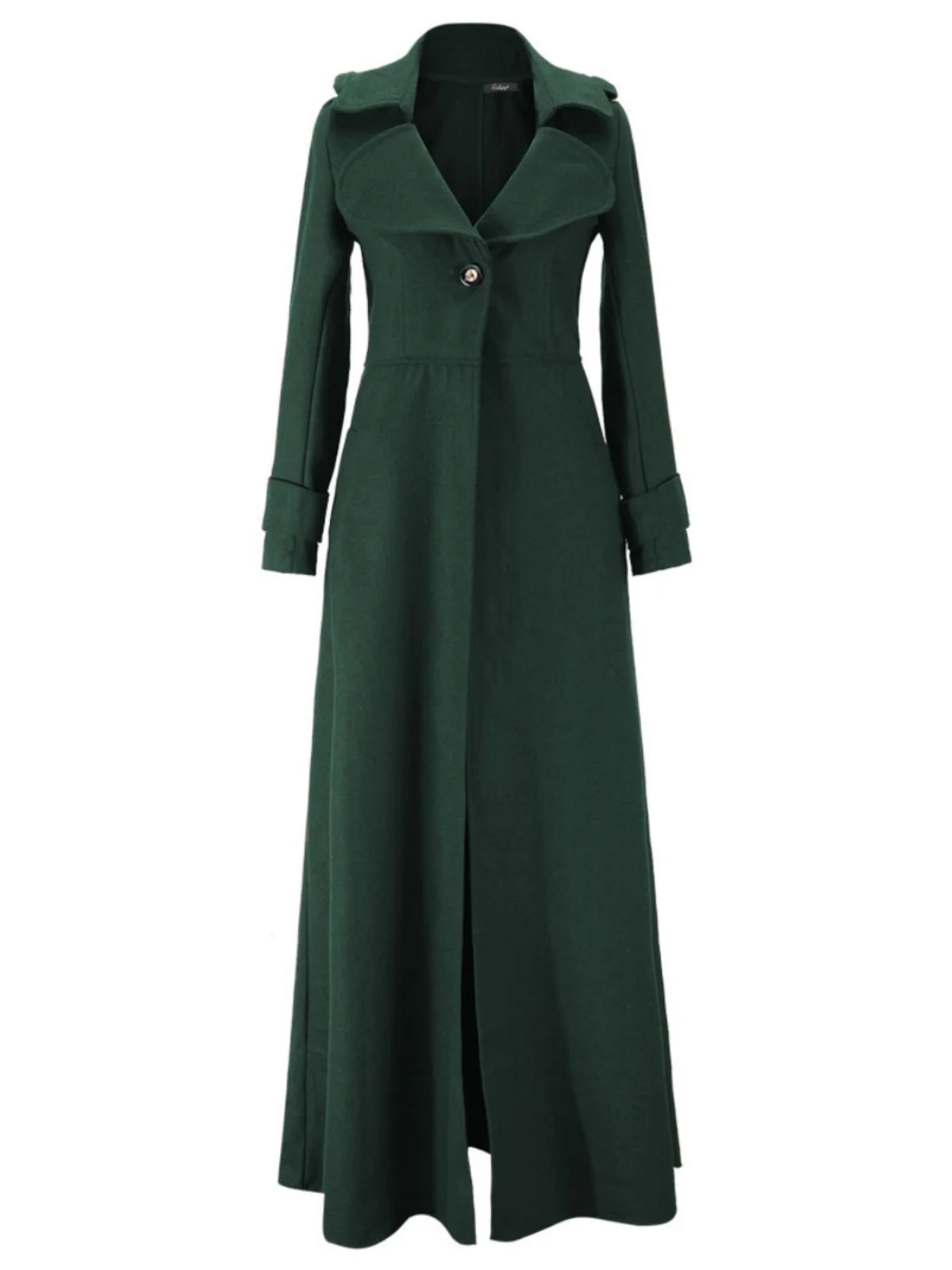 Ele Long Sve Windjack Dames Sle Herfst Winter Pure Kleur Slim Fit Jas Oulderlengte Ontwerp Woon-werkverkeer Frie...