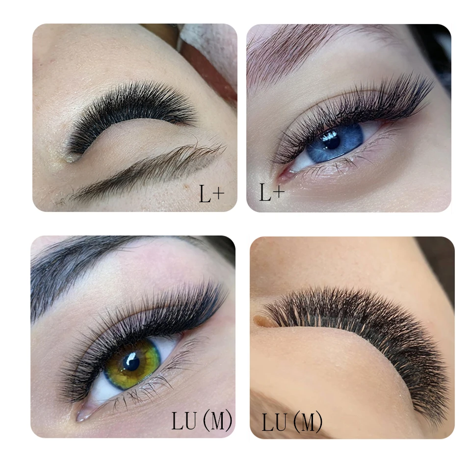Aguud Weiche, natürliche Volumen-Kaschmir-Wimperntabletts in Mattschwarz, L/M-Locken, 8–15 mm, Mischung aus koreanischem PBT, individuelle Wimpernverlängerung, Make-up – Detail 10