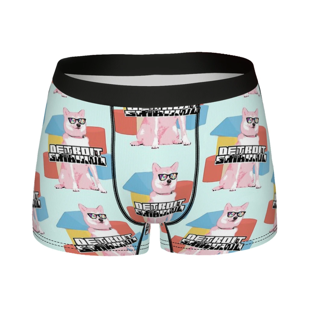 

Lovely little animals Detroit ShibaInu Underpants Cotton Panties Man Underwear Sexy Shorts Boxer Briefs