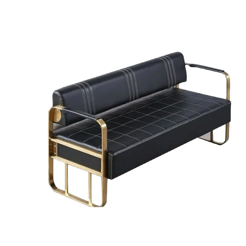 

Sofa Barber Shop Waiting Stainless Steel Sofa Chair Fashion